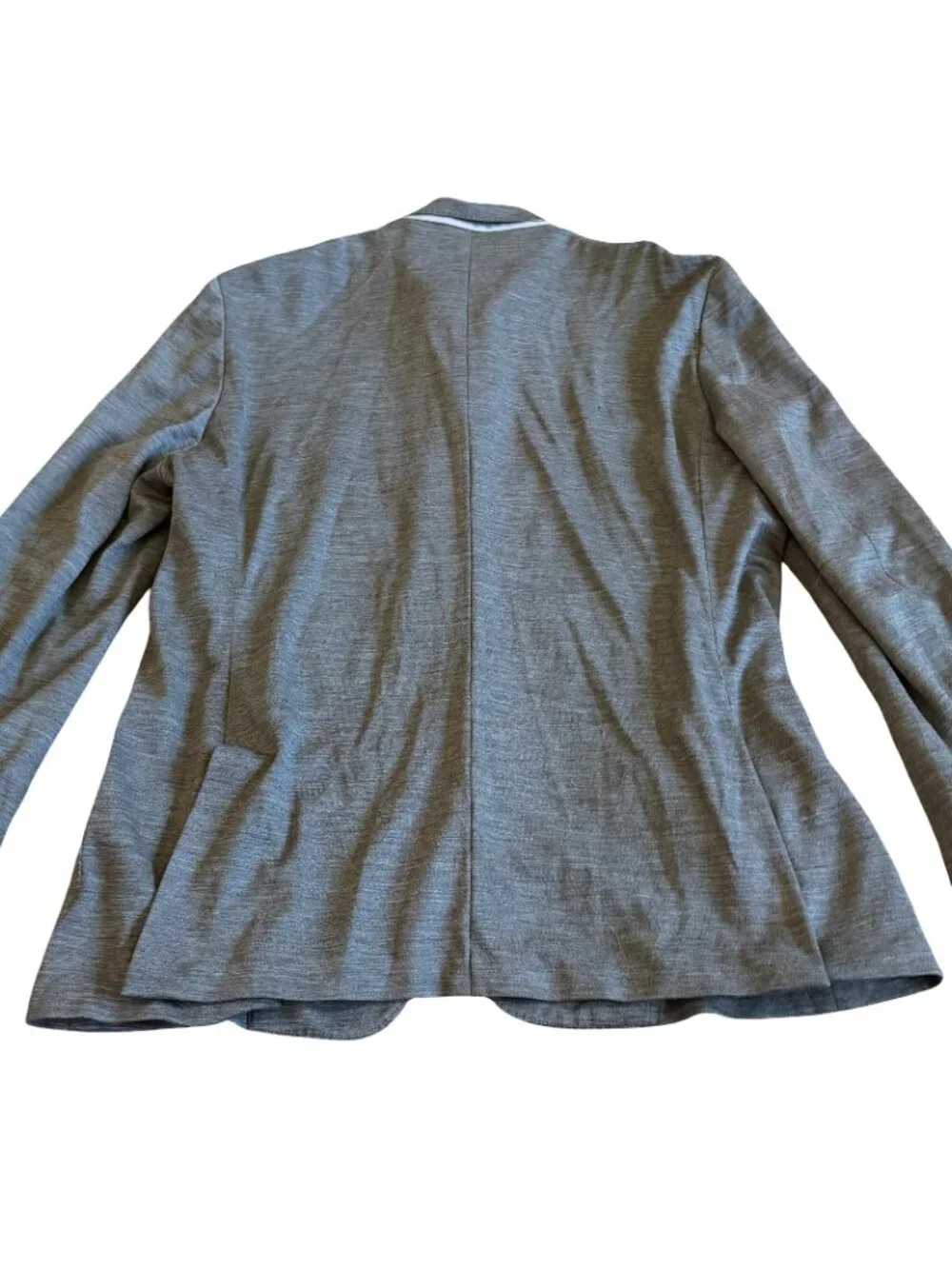 Hart Schaffner Marx Active Merino Wool Stretch Blazer Jacket Grey Size 48R Men's - Picture 6 of 14